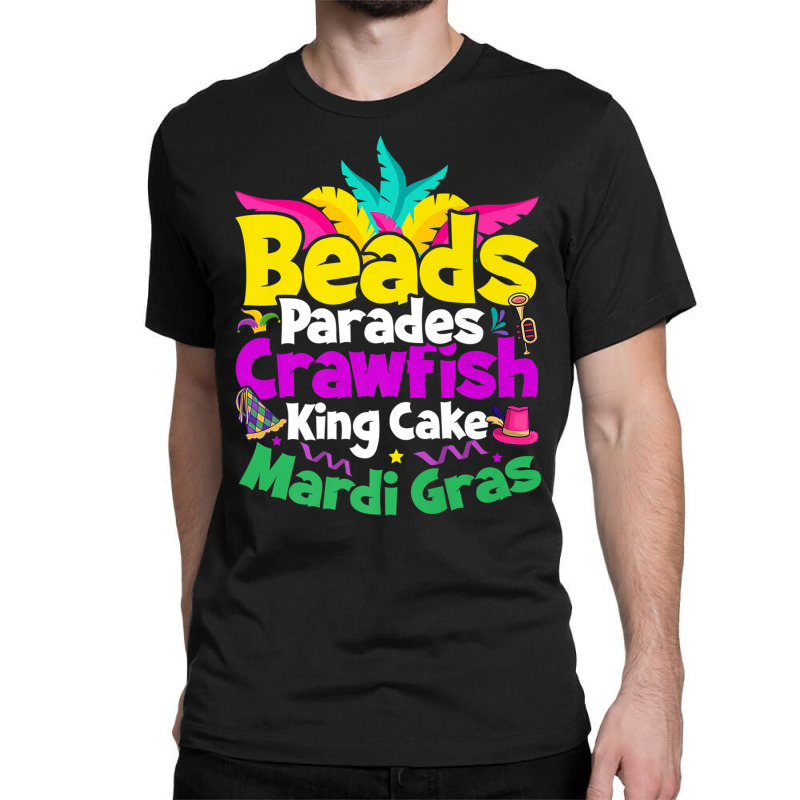 Beads Parades Crawfish King Cake Mardi Gras Premium T Shirt Classic T-shirt | Artistshot