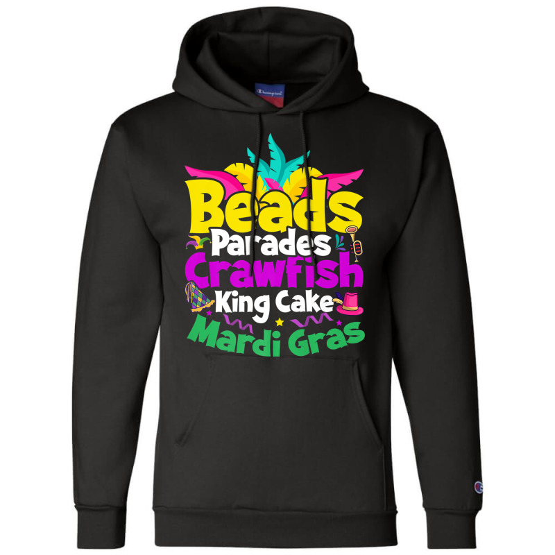 Beads Parades Crawfish King Cake Mardi Gras Premium T Shirt Champion Hoodie | Artistshot