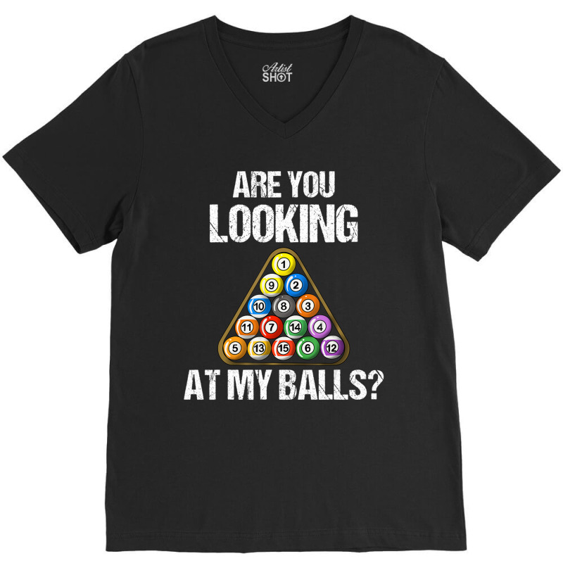 Billiards Cool Pool Game Balls Joke Lover V-neck Tee | Artistshot