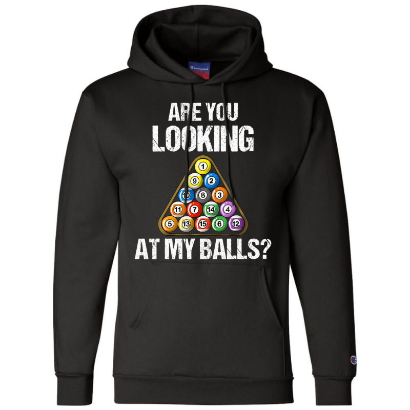 Billiards Cool Pool Game Balls Joke Lover Champion Hoodie | Artistshot