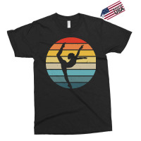 Majorette T  Shirt Baton Twirling Silhouette On A Distressed Retro Sun Exclusive T-shirt | Artistshot