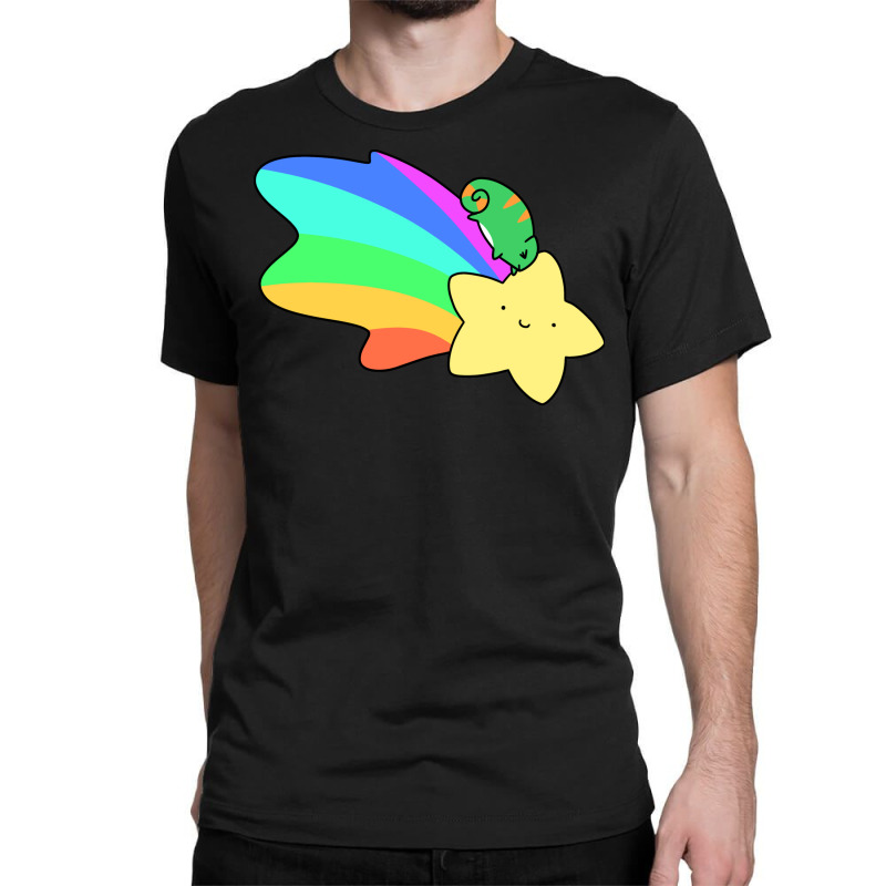 Rainbow Shooting Star Chameleon Classic T-shirt | Artistshot