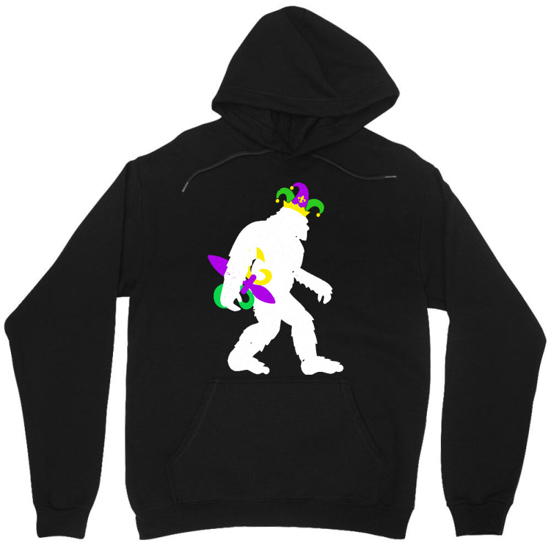 Mardi Gras Bigfoot T  Shirt Mardi Gras Carnival Bigfoot New Orleans Ca Unisex Hoodie | Artistshot