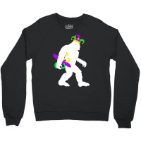 Mardi Gras Bigfoot T  Shirt Mardi Gras Carnival Bigfoot New Orleans Ca Crewneck Sweatshirt | Artistshot