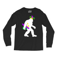 Mardi Gras Bigfoot T  Shirt Mardi Gras Carnival Bigfoot New Orleans Ca Long Sleeve Shirts | Artistshot