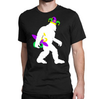 Mardi Gras Bigfoot T  Shirt Mardi Gras Carnival Bigfoot New Orleans Ca Classic T-shirt | Artistshot