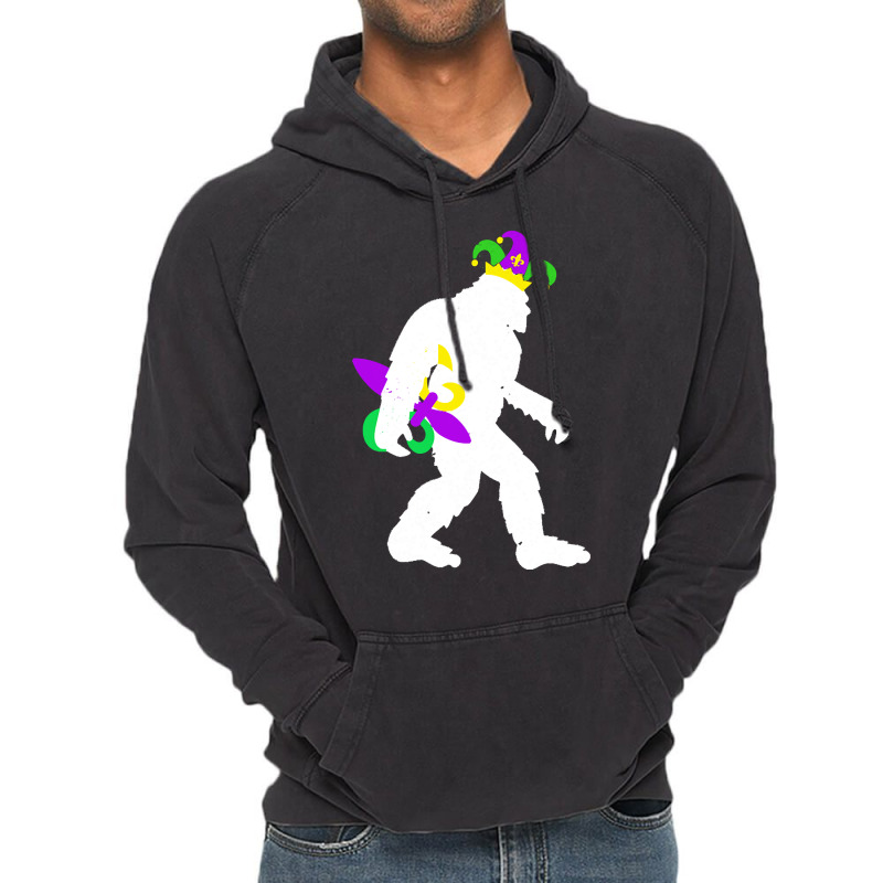 Mardi Gras Bigfoot T  Shirt Mardi Gras Carnival Bigfoot New Orleans Ca Vintage Hoodie | Artistshot