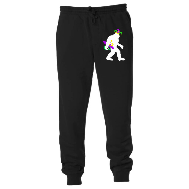 Mardi Gras Bigfoot T  Shirt Mardi Gras Carnival Bigfoot New Orleans Ca Unisex Jogger | Artistshot