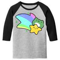 Rainbow Shooting Star Frog Youth 3/4 Sleeve | Artistshot