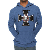 Iron Cross With Ace Of Spades Lightweight Hoodie | Artistshot