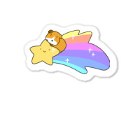 Rainbow Shooting Star Guineapig Sticker | Artistshot