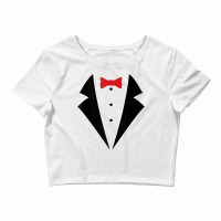 Red Bow Tie Tuxedo Costume Funny Business Casual Tank Top Crop Top | Artistshot