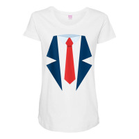 Red Tie Tuxedo Funny Business Casual Tank Top Maternity Scoop Neck T-shirt | Artistshot