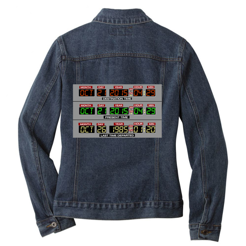 Limited Edition Back To The Future 2 Time Circuits 2015 Ladies Denim Jacket by Ricarda Petrie | Artistshot