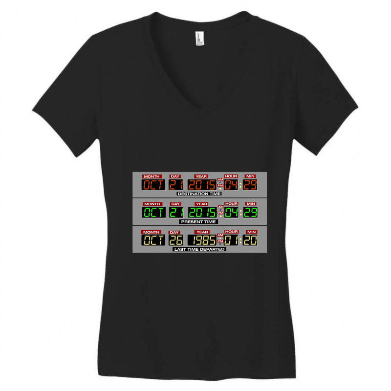 Limited Edition Back To The Future 2 Time Circuits 2015 Women's V-Neck T-Shirt by Ricarda Petrie | Artistshot