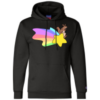 Rainbow Shooting Star Kangaroo Champion Hoodie | Artistshot