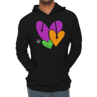 Mardi Gras Heart T  Shirt Mardi Gras Heart Leopard Print Fleur De Lis Lightweight Hoodie | Artistshot