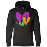 Mardi Gras Heart T  Shirt Mardi Gras Heart Leopard Print Fleur De Lis Champion Hoodie | Artistshot