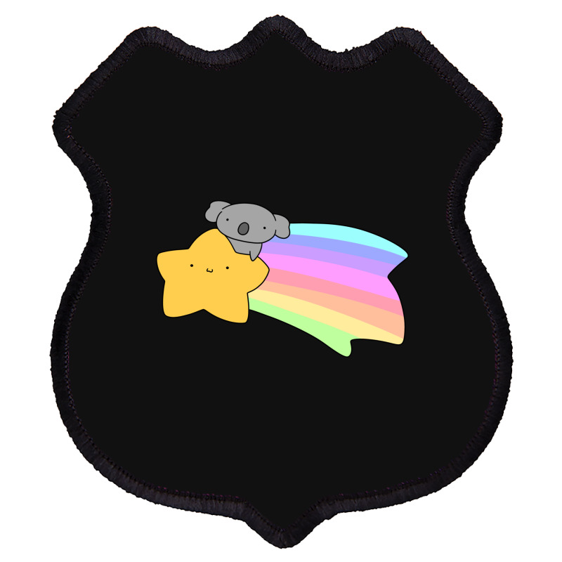 Rainbow Shooting Star Koala Shield Patch | Artistshot