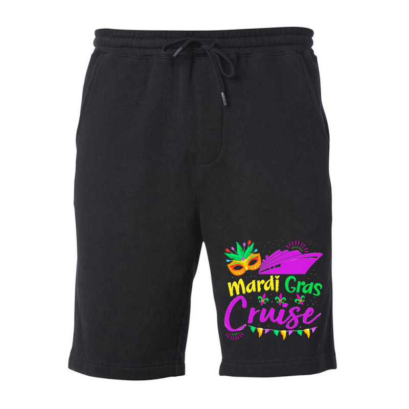 Mardi Gras New Orleans T  Shirt Mardi Gras Cruise Cruising Mask Cruise Fleece Short | Artistshot