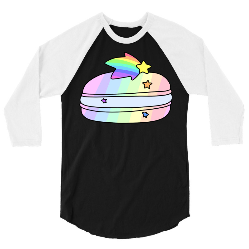 Rainbow Shooting Star Macaroon 3/4 Sleeve Shirt | Artistshot