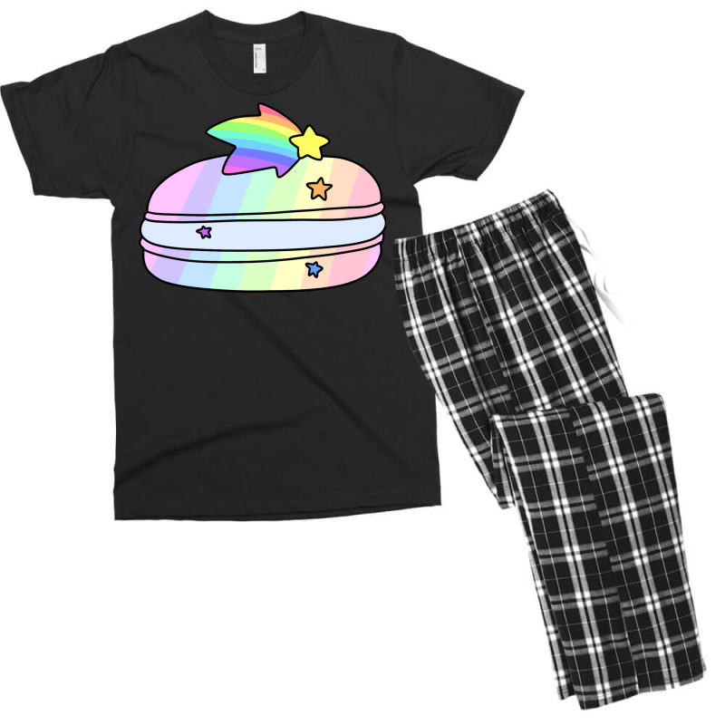 Rainbow Shooting Star Macaroon Men's T-shirt Pajama Set | Artistshot