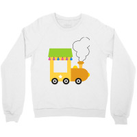 Front Yellow Train Crewneck Sweatshirt | Artistshot