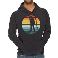 Metal T  Shirt Metal Detector Silhouette On A Distressed Retro Sunset Vintage Hoodie | Artistshot