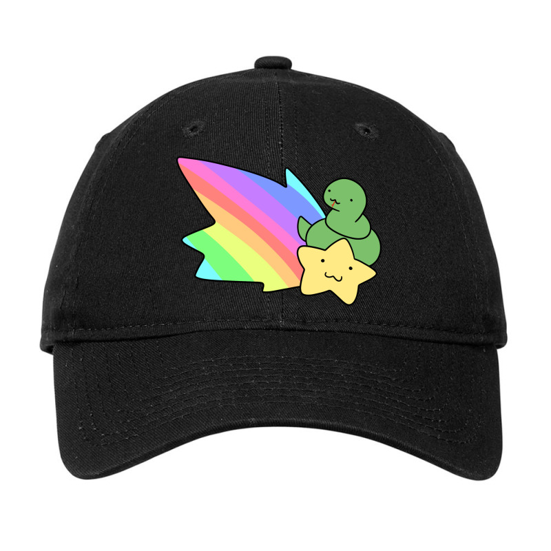 Rainbow Shooting Star Snake Adjustable Cap | Artistshot