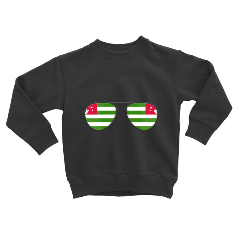 Artistshort Trending Abkhazia Flag Sunglasses Toddler Sweatshirt by declangreenwood | Artistshot