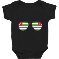 Artistshort Trending Abkhazia Flag Sunglasses Baby Bodysuit | Artistshot