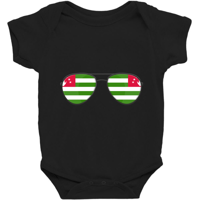 Artistshort Trending Abkhazia Flag Sunglasses Baby Bodysuit by declangreenwood | Artistshot