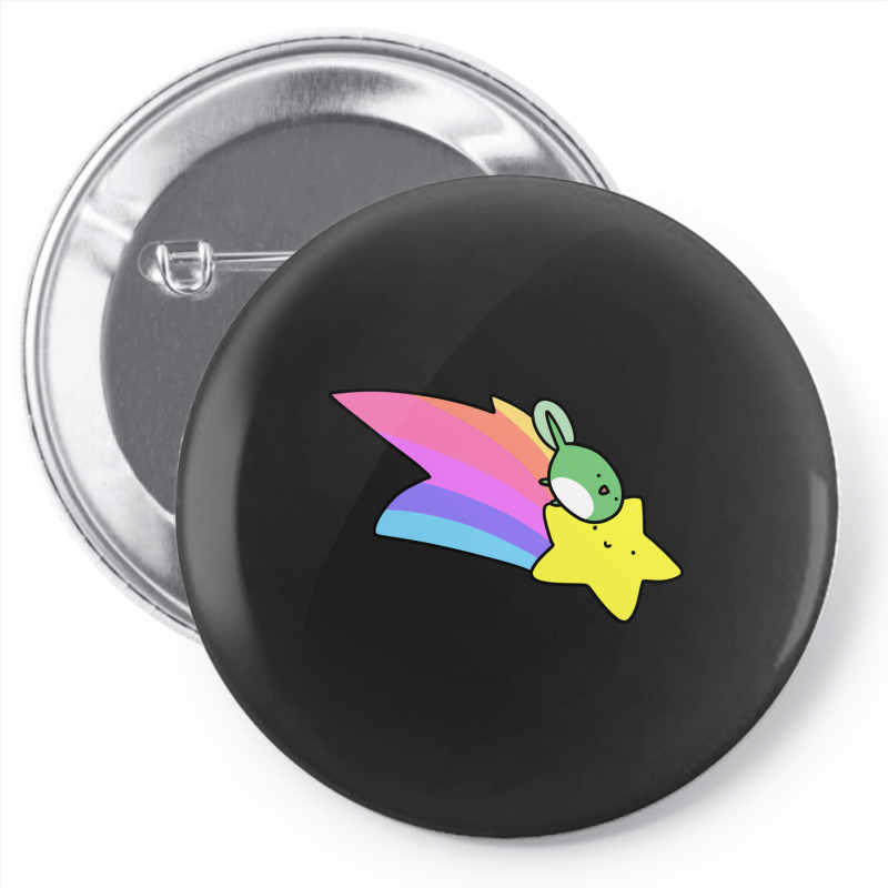 Rainbow Shooting Star Tadpole Pin-back Button | Artistshot