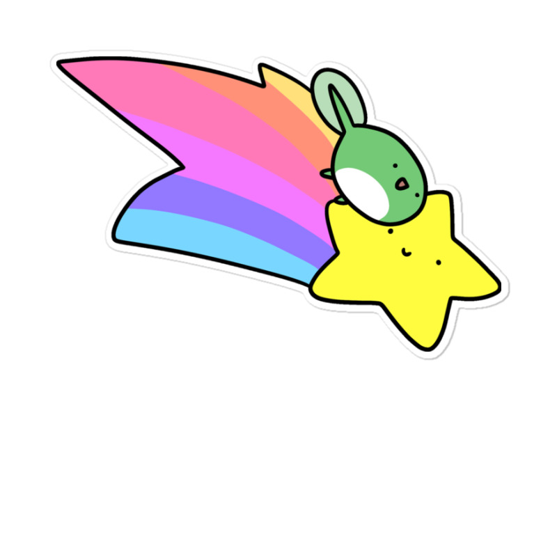 Rainbow Shooting Star Tadpole Sticker | Artistshot