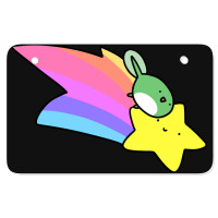 Rainbow Shooting Star Tadpole Atv License Plate | Artistshot