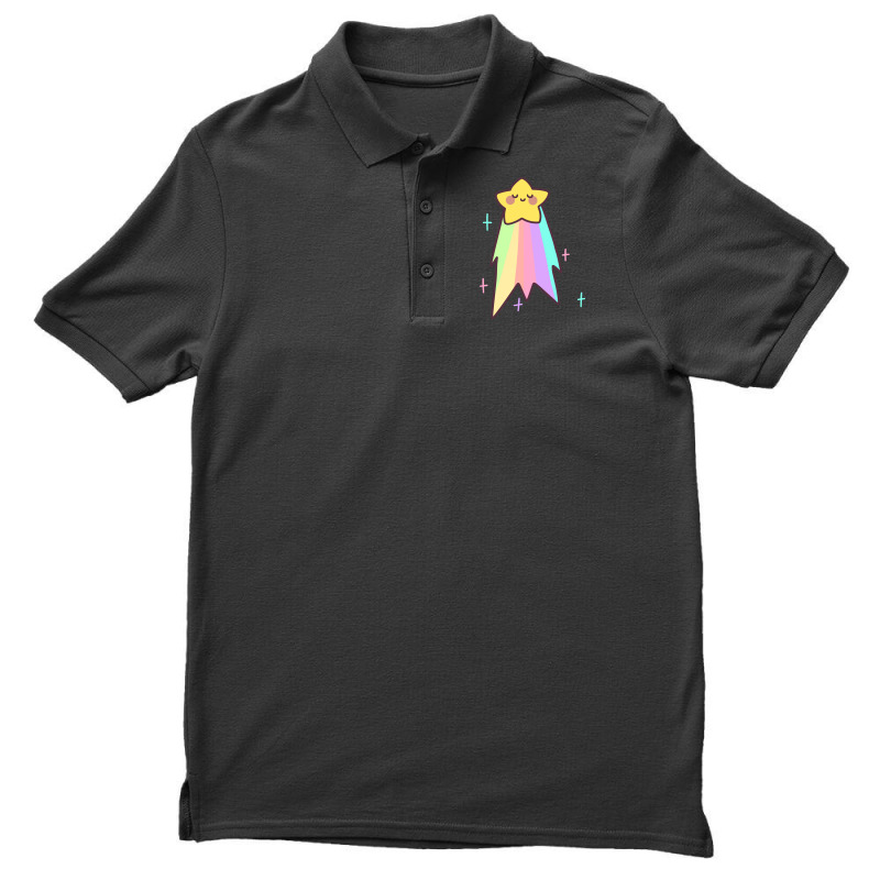 Rainbow Shooting Star Men's Polo Shirt | Artistshot