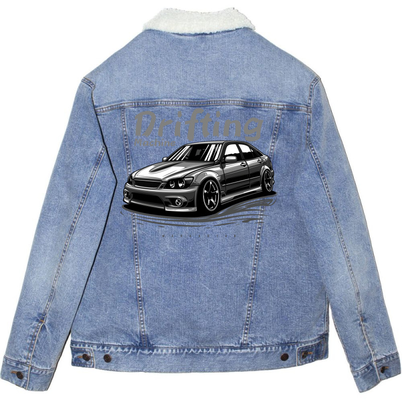 Drifting Machine. Altezza  Is Unisex Sherpa-lined Denim Jacket | Artistshot