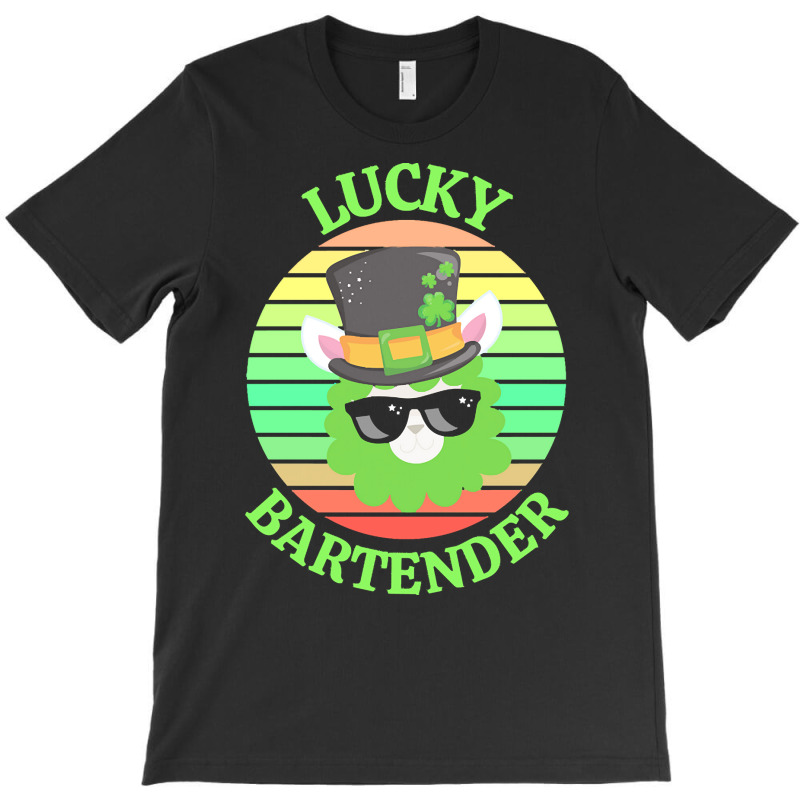 One Lucky Bartender T  Shirtone Lucky Bartender T  Shirt (1) T-shirt | Artistshot