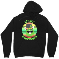 One Lucky Bartender T  Shirtone Lucky Bartender T  Shirt (1) Unisex Hoodie | Artistshot