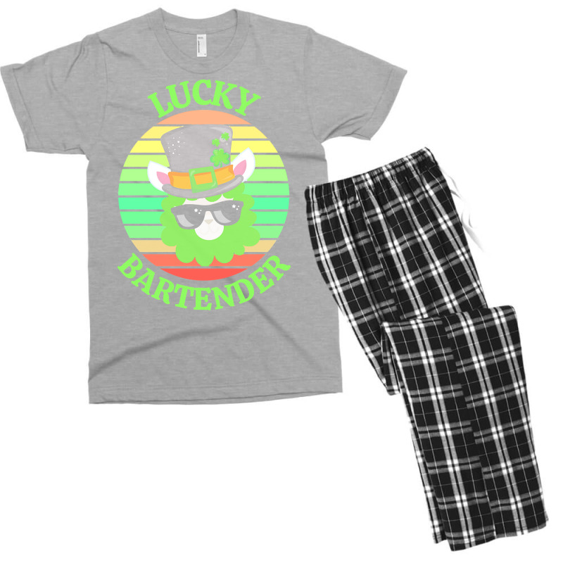 One Lucky Bartender T  Shirtone Lucky Bartender T  Shirt (1) Men's T-shirt Pajama Set | Artistshot