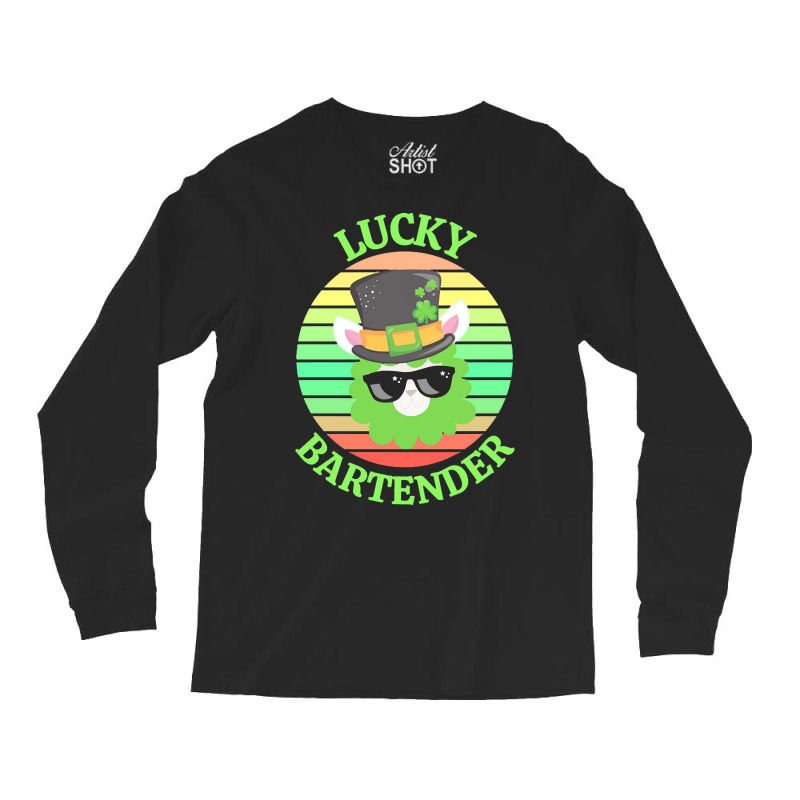 One Lucky Bartender T  Shirtone Lucky Bartender T  Shirt (1) Long Sleeve Shirts | Artistshot