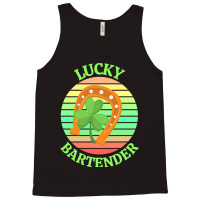 One Lucky Bartender T  Shirtone Lucky Bartender T  Shirt (2) Tank Top | Artistshot