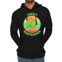 One Lucky Bartender T  Shirtone Lucky Bartender T  Shirt (2) Lightweight Hoodie | Artistshot