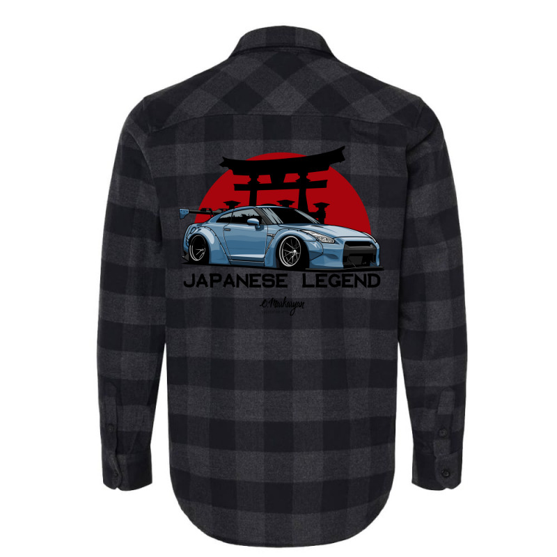 Gtr. Japanese Legend (blue) Flannel Shirt by psujekfaisyy | Artistshot