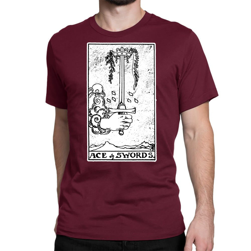 Ace Of Swords   Tarot Card   Major Arcana   Fortune Telling   Occult Classic T-shirt by achalemoeratu | Artistshot