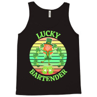 One Lucky Bartender T  Shirtone Lucky Bartender T  Shirt (3) Tank Top | Artistshot