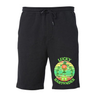 One Lucky Bartender T  Shirtone Lucky Bartender T  Shirt (3) Fleece Short | Artistshot