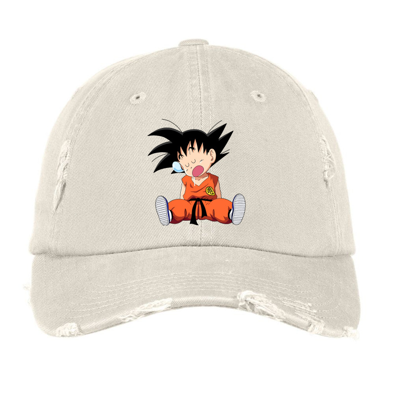 Sleeping Little Goku Vintage Cap by Santika | Artistshot