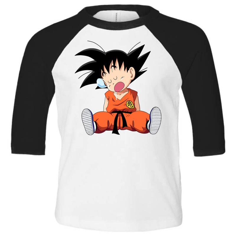 Sleeping Little Goku Toddler 3/4 Sleeve Tee by Santika | Artistshot