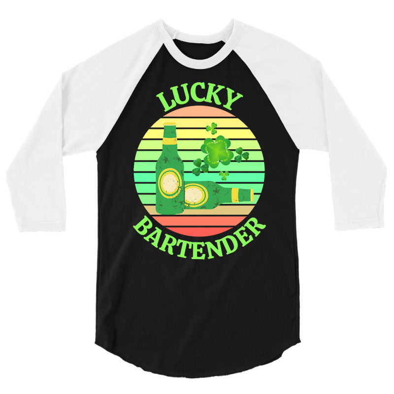 One Lucky Bartender T  Shirtone Lucky Bartender T  Shirt (4) 3/4 Sleeve Shirt | Artistshot